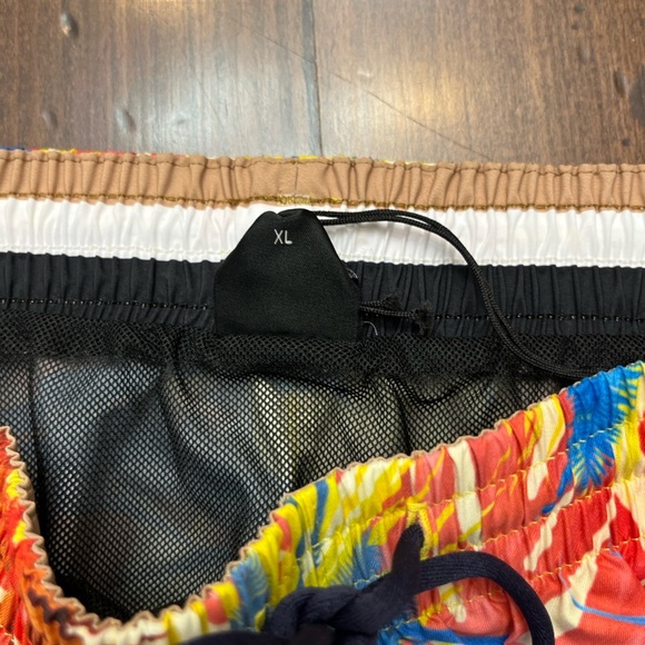 BOSS Hugo Piranha Swim Short Bright Orange Tropical Size XL Beach Swim Summer - Picture 10 of 15